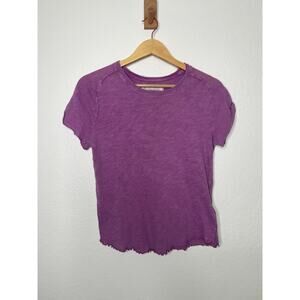 We The Free Be My Baby Tee Purple Lightweight Size Large Cotton